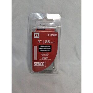 Senco A101009 23 ga. Straight Strip Chisel Point Smooth Shank Micro Pin 1 in.